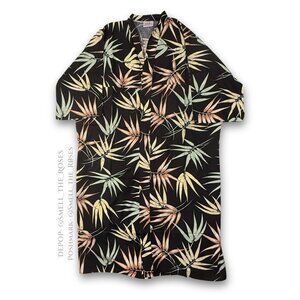 Vintage Tropical Housecoat or Kimono Cardigan | Women's L/XL | John Hancock